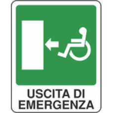 segnale uscita emergenza percorso disabili segnale uscita emergenza percorso disabili